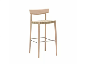 SMART BQ0644 / BQ0658 - High beech stool with back _ Andreu World